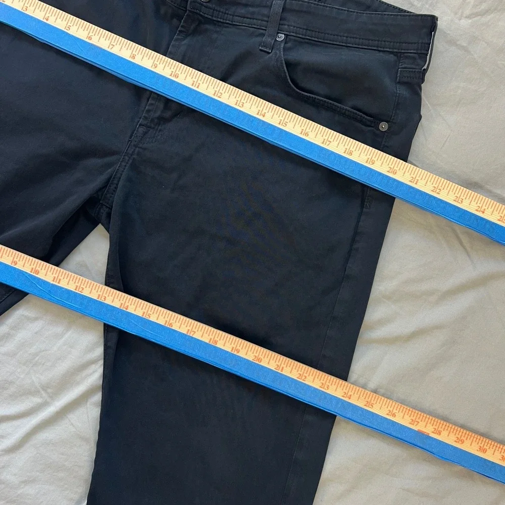 AG Adriano Goldschmied The Protege Straight Leg Mens Jeans 36x34 Black Stretch‎